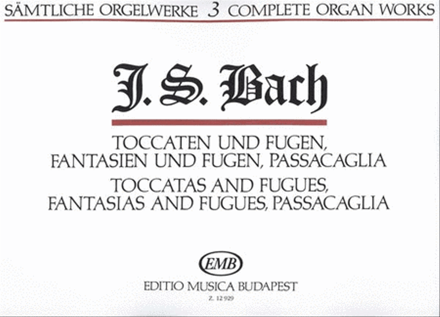 Sämtliche Orgelwerke III Toccaten und Fugen, Fant Organ scores gallery preview page 1