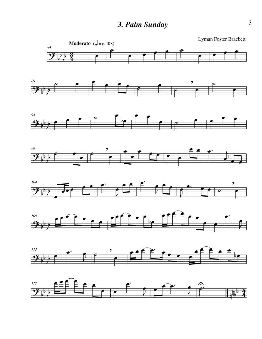 52 Easter Hymns for the Solo Performer - trombone or euphonium Euphonium scores gallery preview page 5