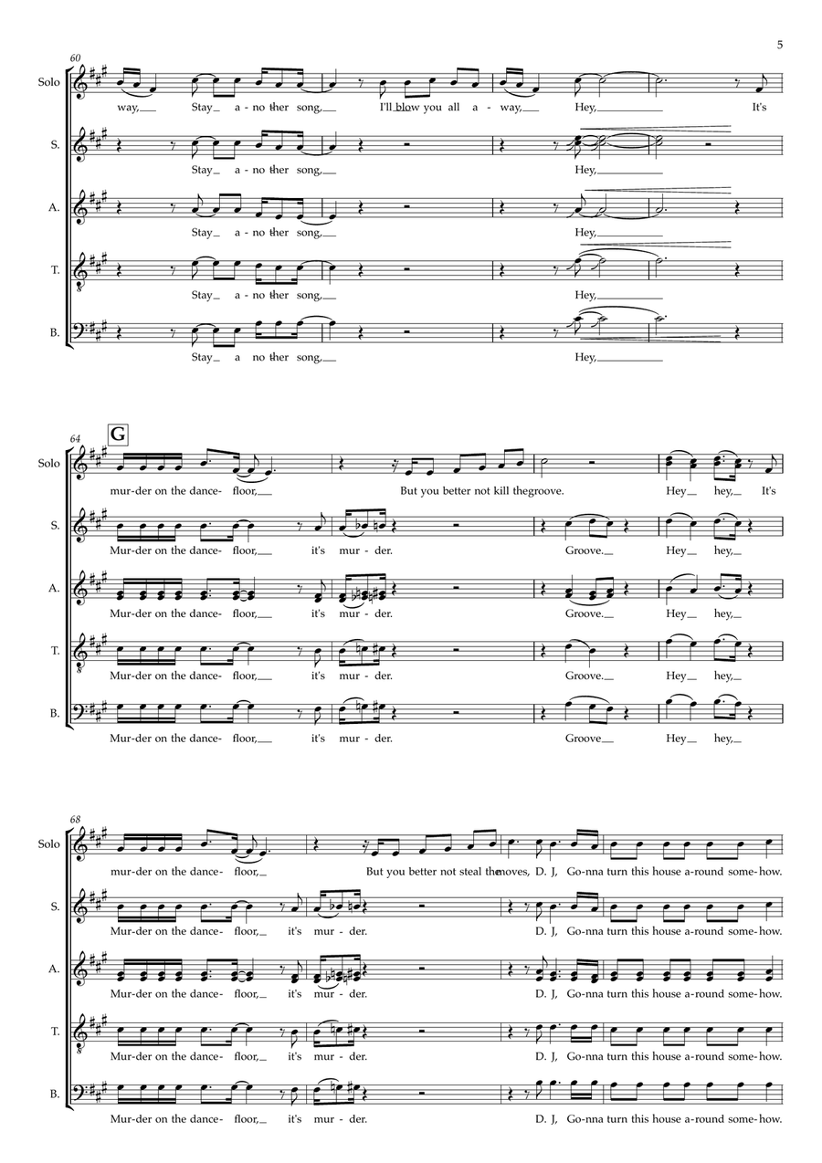 Murder On The Dancefloor Murder On The Dancefloor 4-Part scores gallery preview page 5