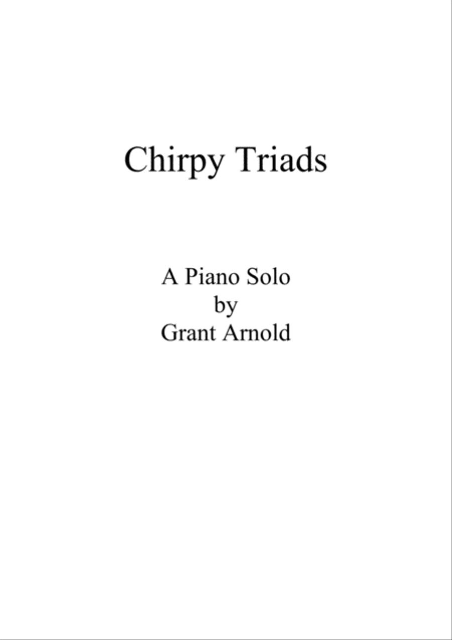Chirpy Triads Piano Method scores gallery preview page 1