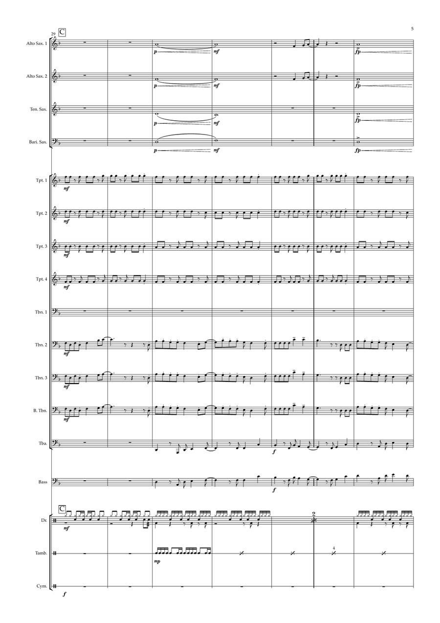 I Ain't Worried Jazz Ensemble scores gallery preview page 5