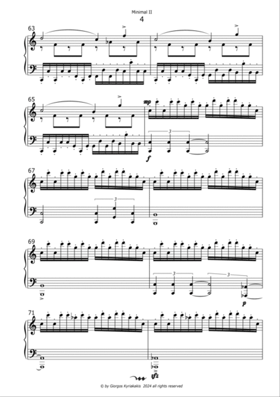 Minimal II Minimal II Piano Solo scores gallery preview page 6