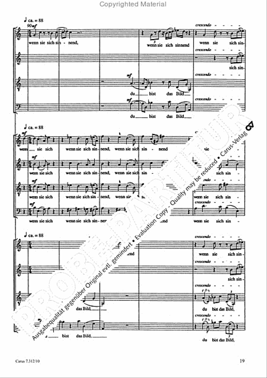 Variationen mit Celan-Gedichten III 4-Part scores gallery preview page 20
