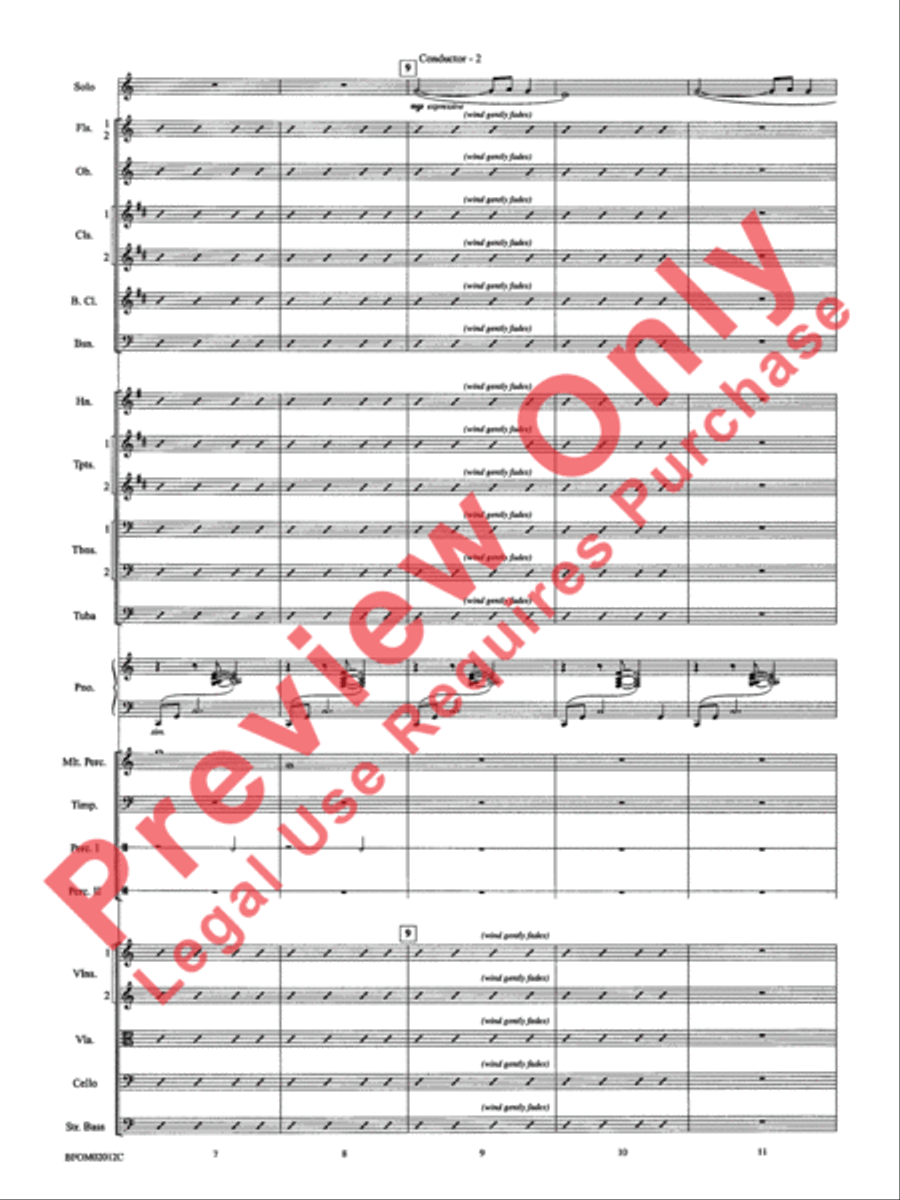 All Is Calm (Based on Silent Night) Full Orchestra scores gallery preview page 5