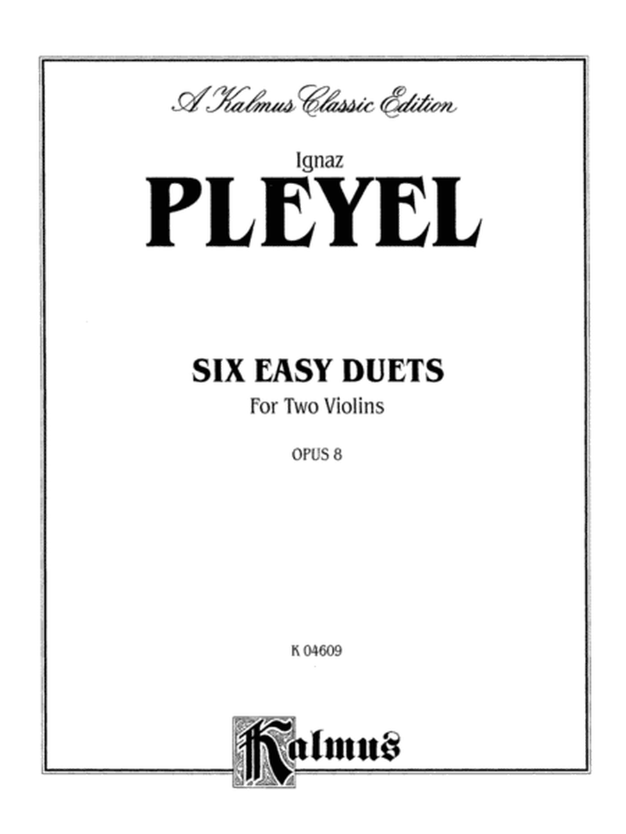 Six Easy Duets, Op. 8