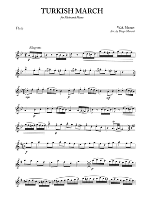 Book cover for Turkish March for Flute and Piano