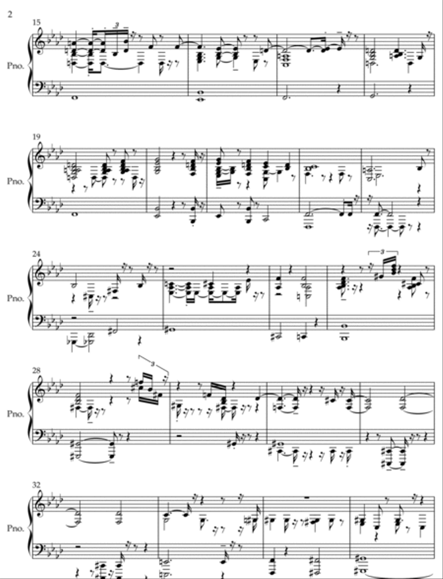 Between the Aisles (2023/2024) Piano Solo scores gallery preview page 2