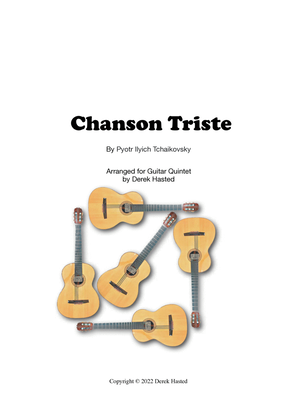 Book cover for Chanson Triste (Tchaikovsky) - 5 or more guitars