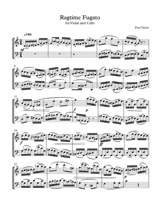 Book cover for Ragtime Fugato for Violin/Cello