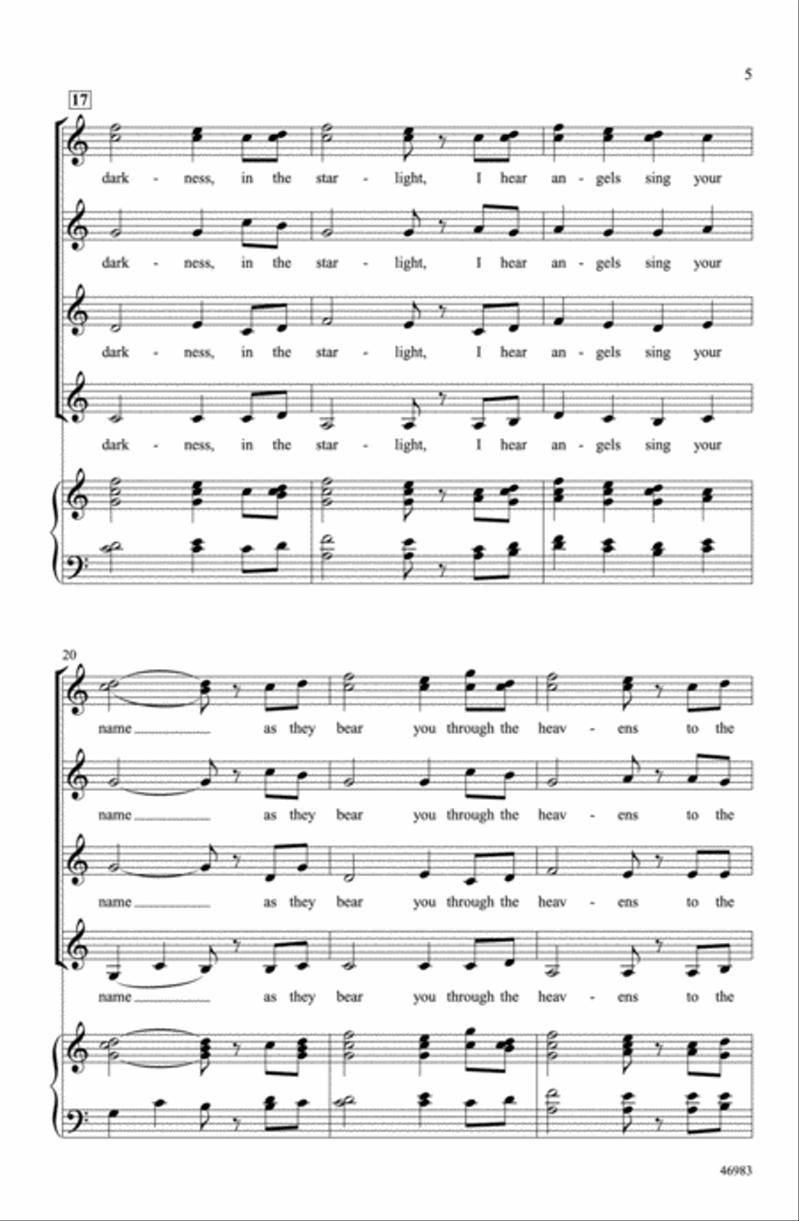 Jenny Jenny Choir scores gallery preview page 4