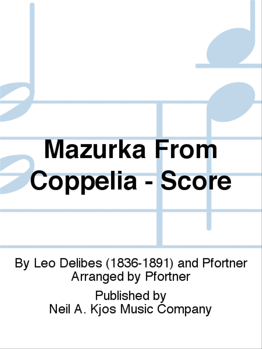 Mazurka From Coppelia - Score Full Orchestra scores gallery preview page 1