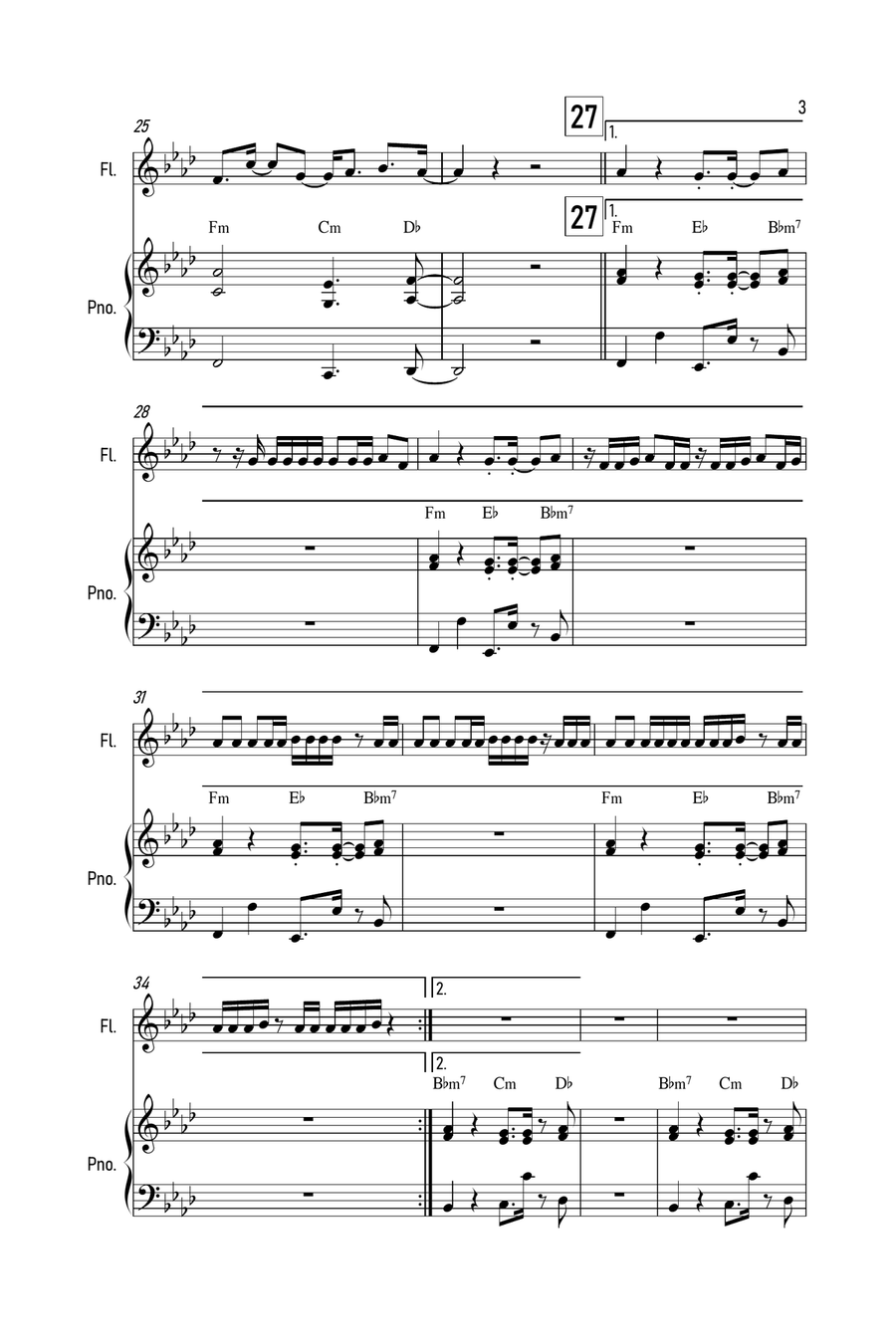 Snelle Maan Flute Solo scores gallery preview page 3