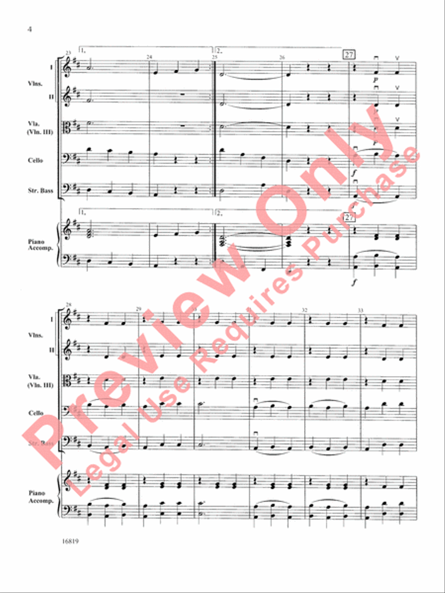 Skaters' Waltz String Orchestra scores gallery preview page 5