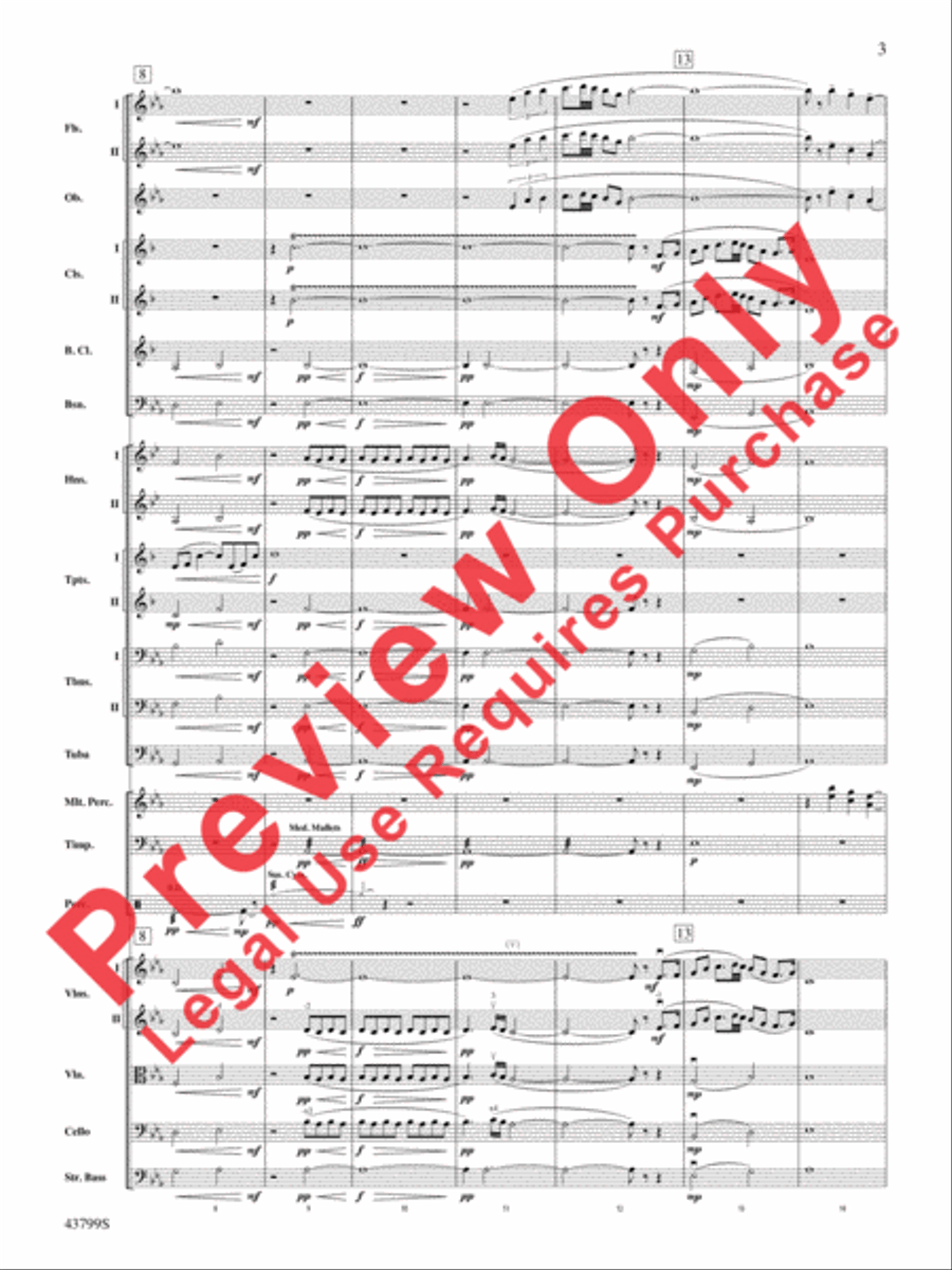 Appalachian Morning Full Orchestra scores gallery preview page 4