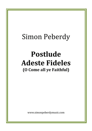 Book cover for Organ Christmas Postlude Adeste Fideles (O Come all ye Faithful)