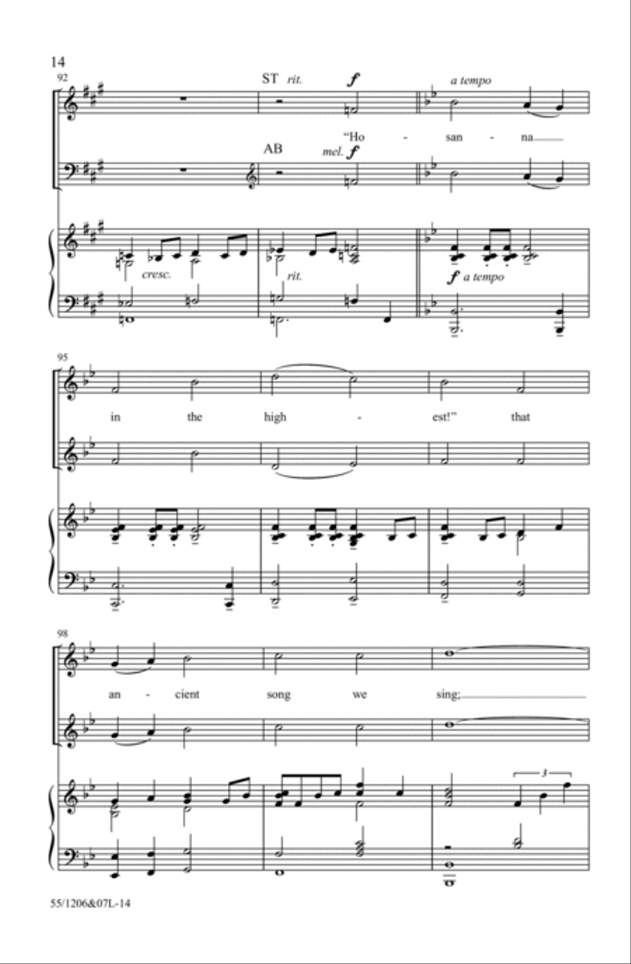 No Greater Love 4-Part scores gallery preview page 14