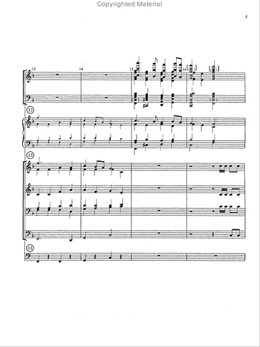 Christ the Lord Is Risen Today (Full Score)