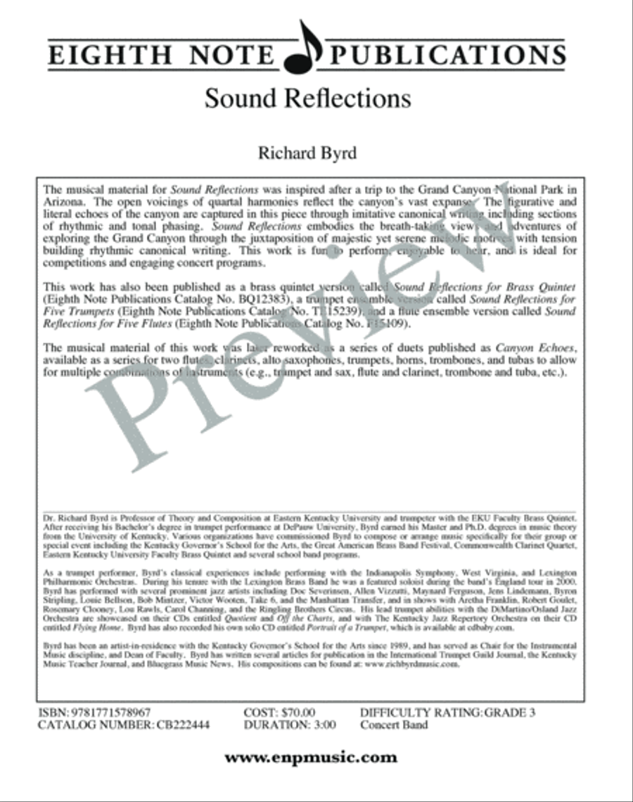 Sound Reflections Concert Band scores gallery preview page 3
