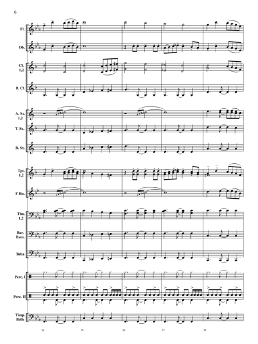 Rondo on a Modal Theme Rondo on a Modal Theme Concert Band scores gallery preview page 7