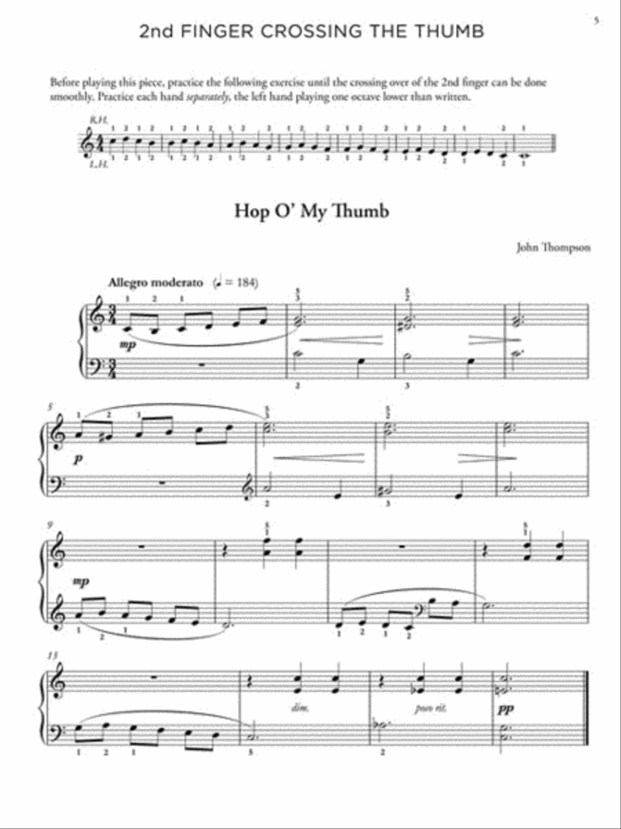 John Thompson's Adult Piano Course – Book 2 Piano Method scores gallery preview page 4