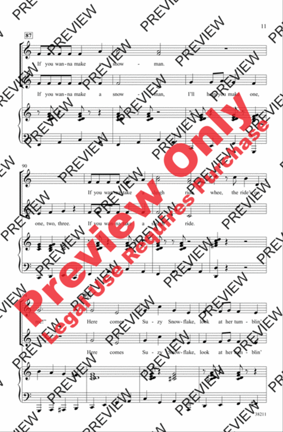 A Winter Blast! A Winter Blast! Women's Choir scores gallery preview page 11