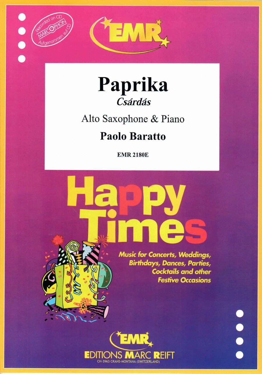 Paprika Alto Saxophone scores gallery preview page 1