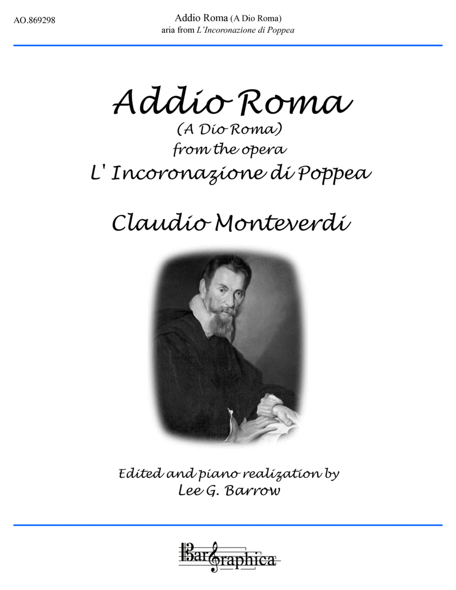 Addio Roma (A Dio Roma) Voice scores gallery preview page 1