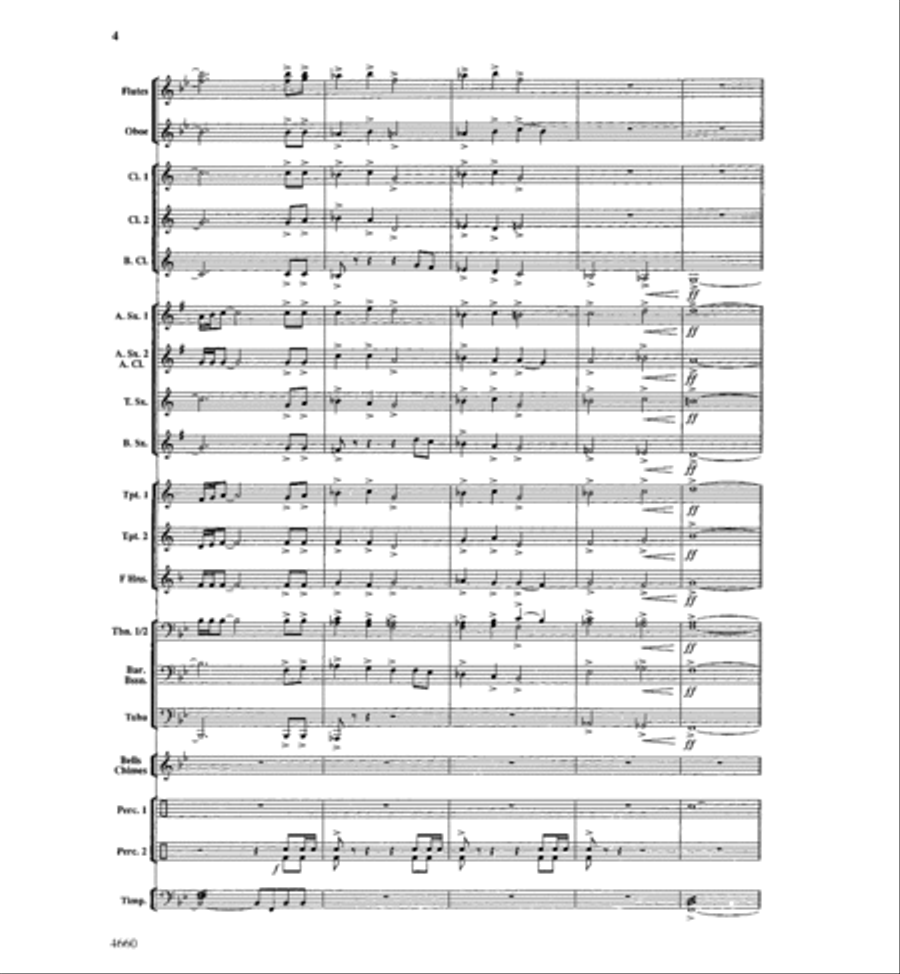 Tribute and Triumph Tribute and Triumph Concert Band scores gallery preview page 3