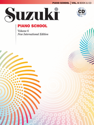 Book cover for Suzuki Piano School, Volume 6