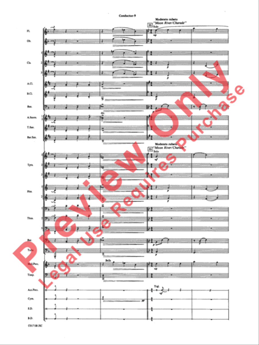 Mancini Magic Concert Band scores gallery preview page 12