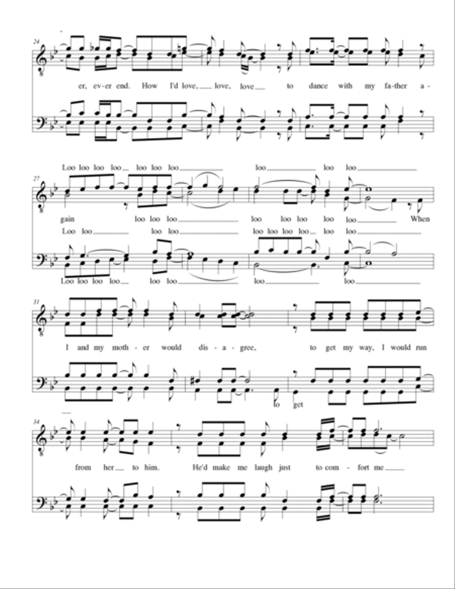 Dance With My Father TTBB scores gallery preview page 3