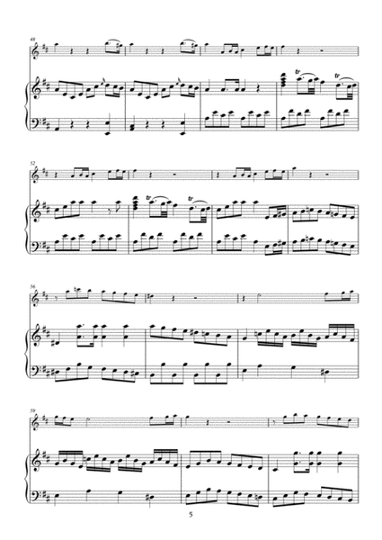 J. C. Bach Six Sonatas for flute and piano No. 1 - 3