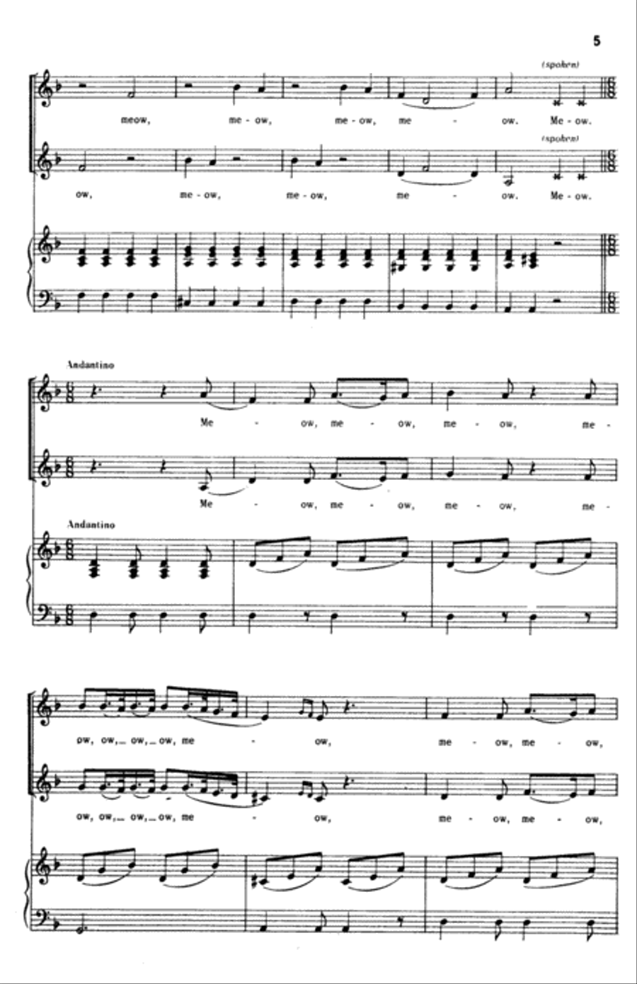 Duet for Two Cats 2-Part scores gallery preview page 10