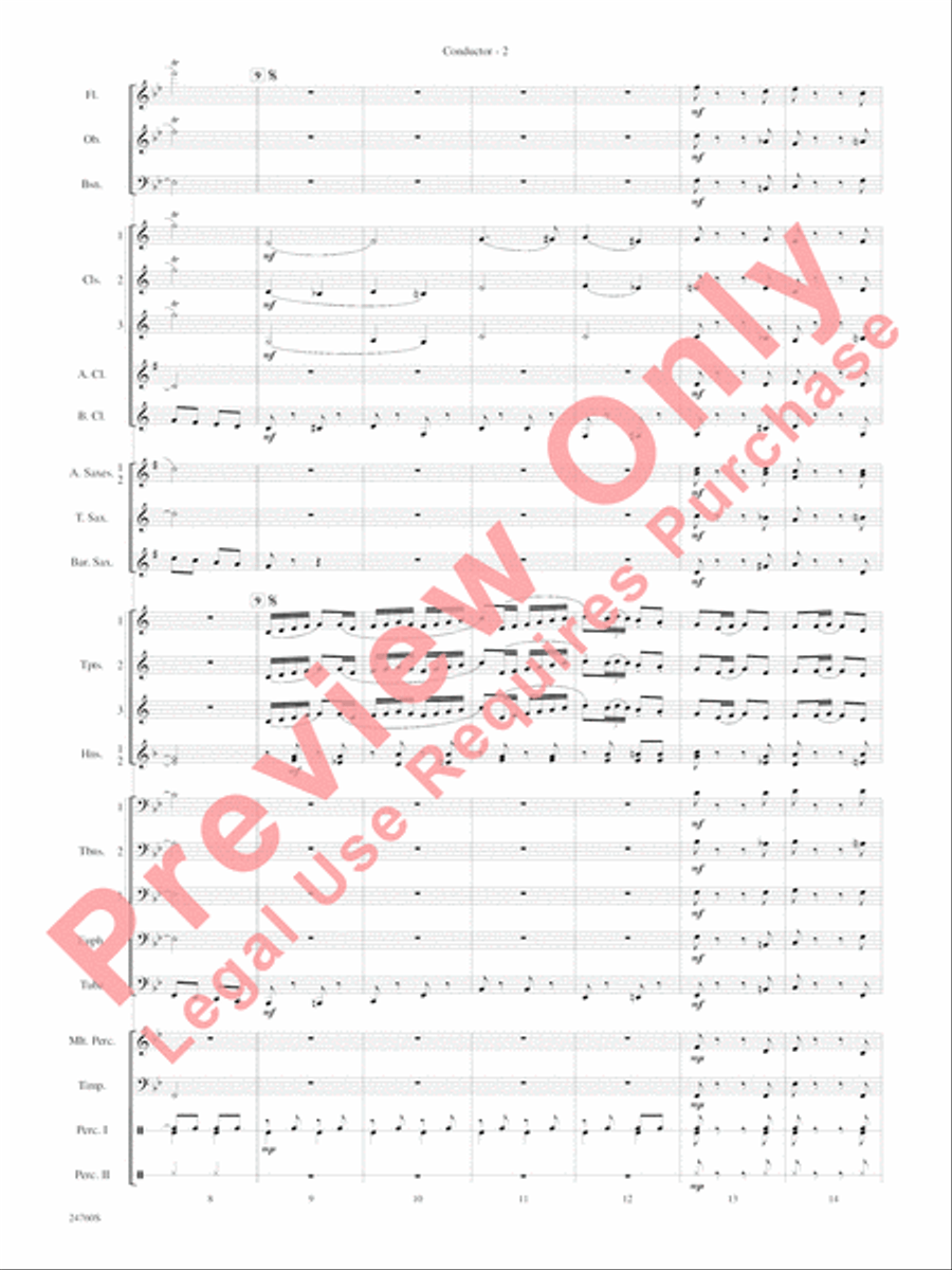 Travelin' Trumpets Concert Band scores gallery preview page 5