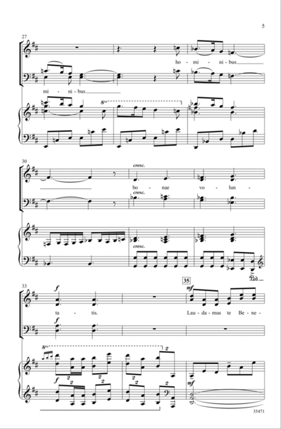 Gloria 4-Part scores gallery preview page 4