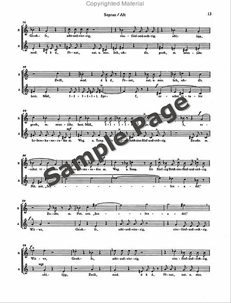 Heiratspostchorus/hpsi/db (sa) SA scores gallery preview page 14