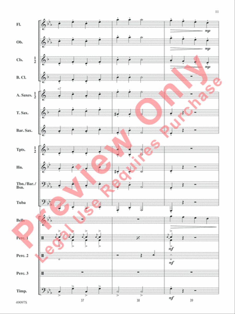 Monsters, Unite! Concert Band scores gallery preview page 12