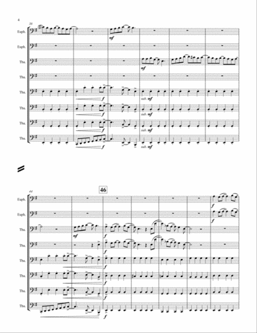 Eleanor Rigby Brass Ensemble scores gallery preview page 4