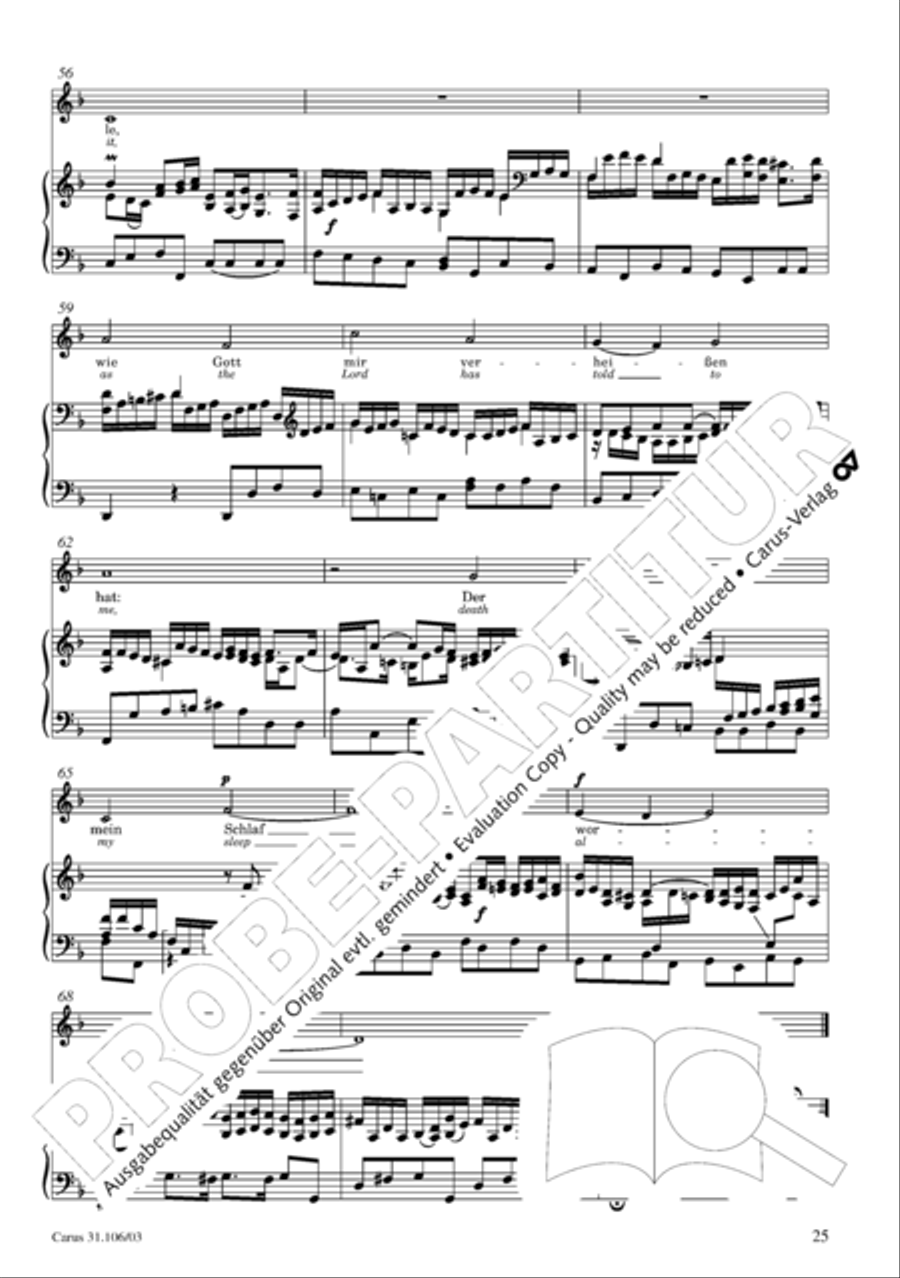God's own time is the time appointed (Gottes Zeit ist die allerbeste Zeit) 4-Part scores gallery preview page 25