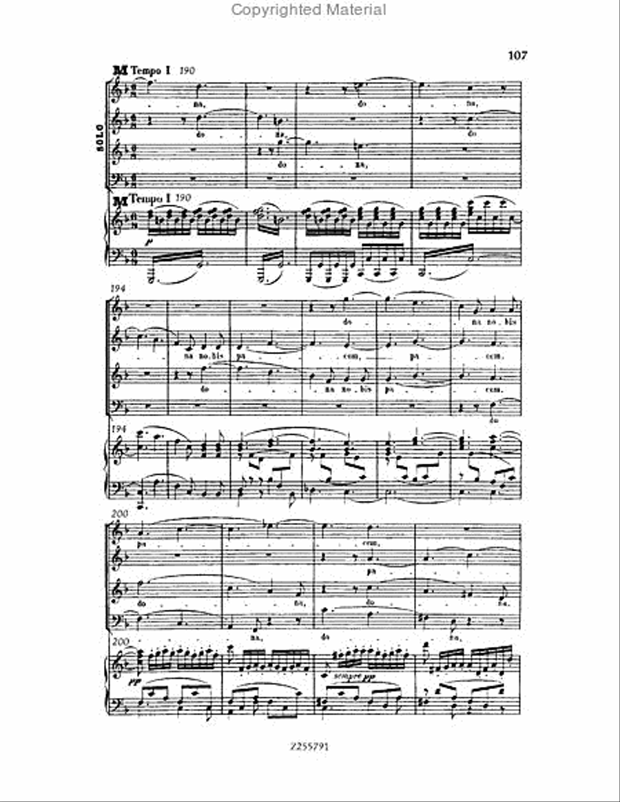 Missa Solemnis, Op.123 Choir scores gallery preview page 107