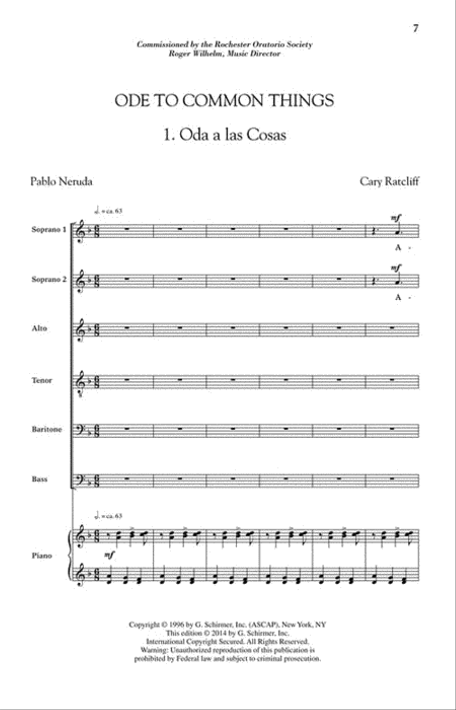 Ode to Common Things SSATBB scores gallery preview page 2