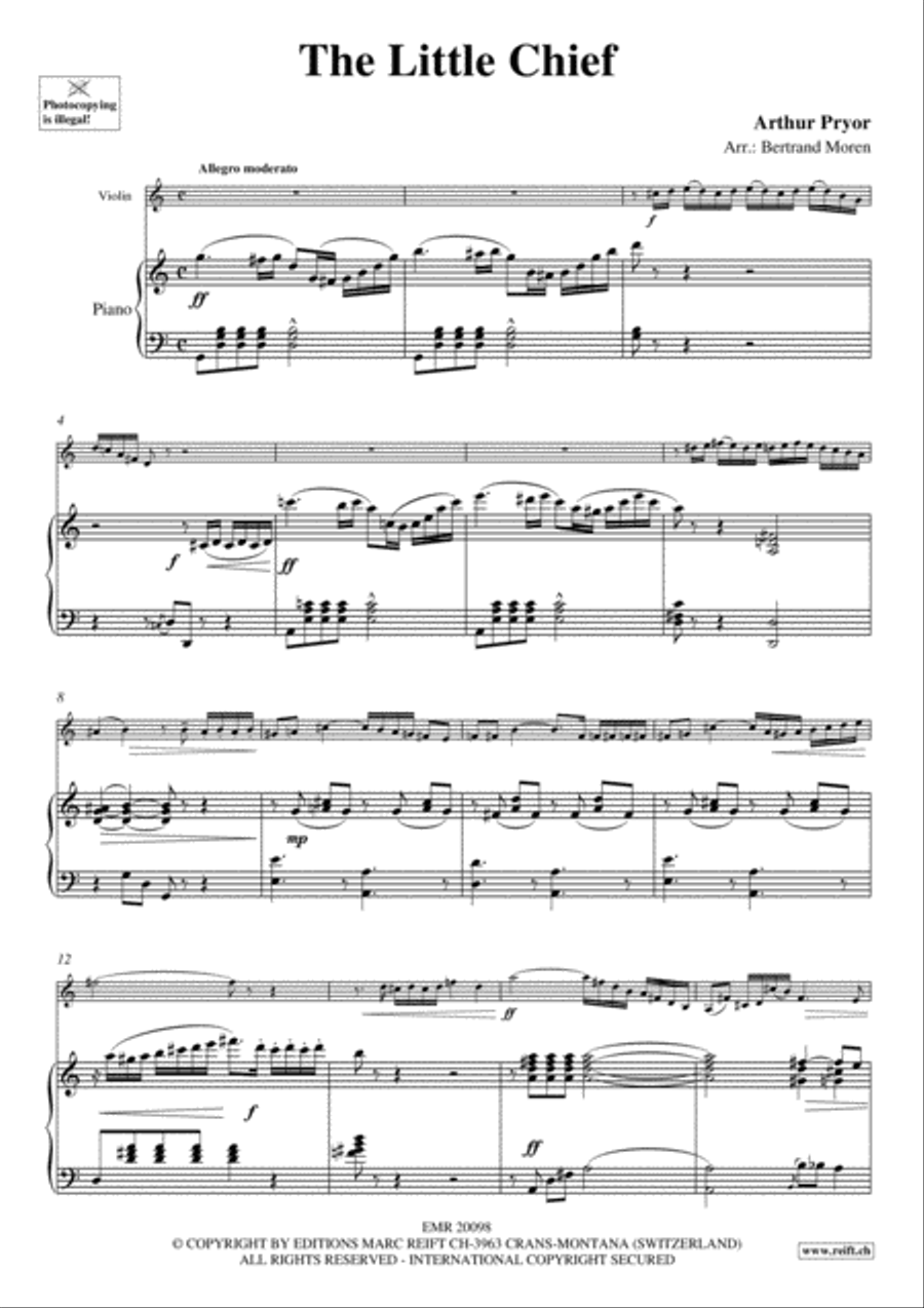 The Little Chief The Little Chief Violin Solo scores gallery preview page 3