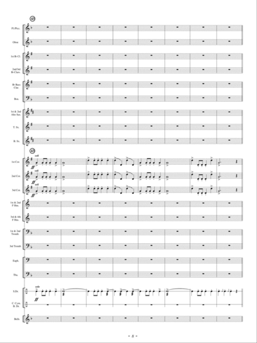 America Exultant Concert Band scores gallery preview page 7