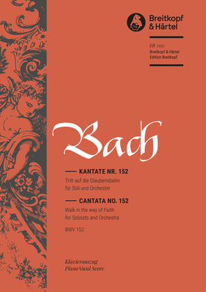 Book cover for Cantata BWV 152 "Walk in the way of Faith"