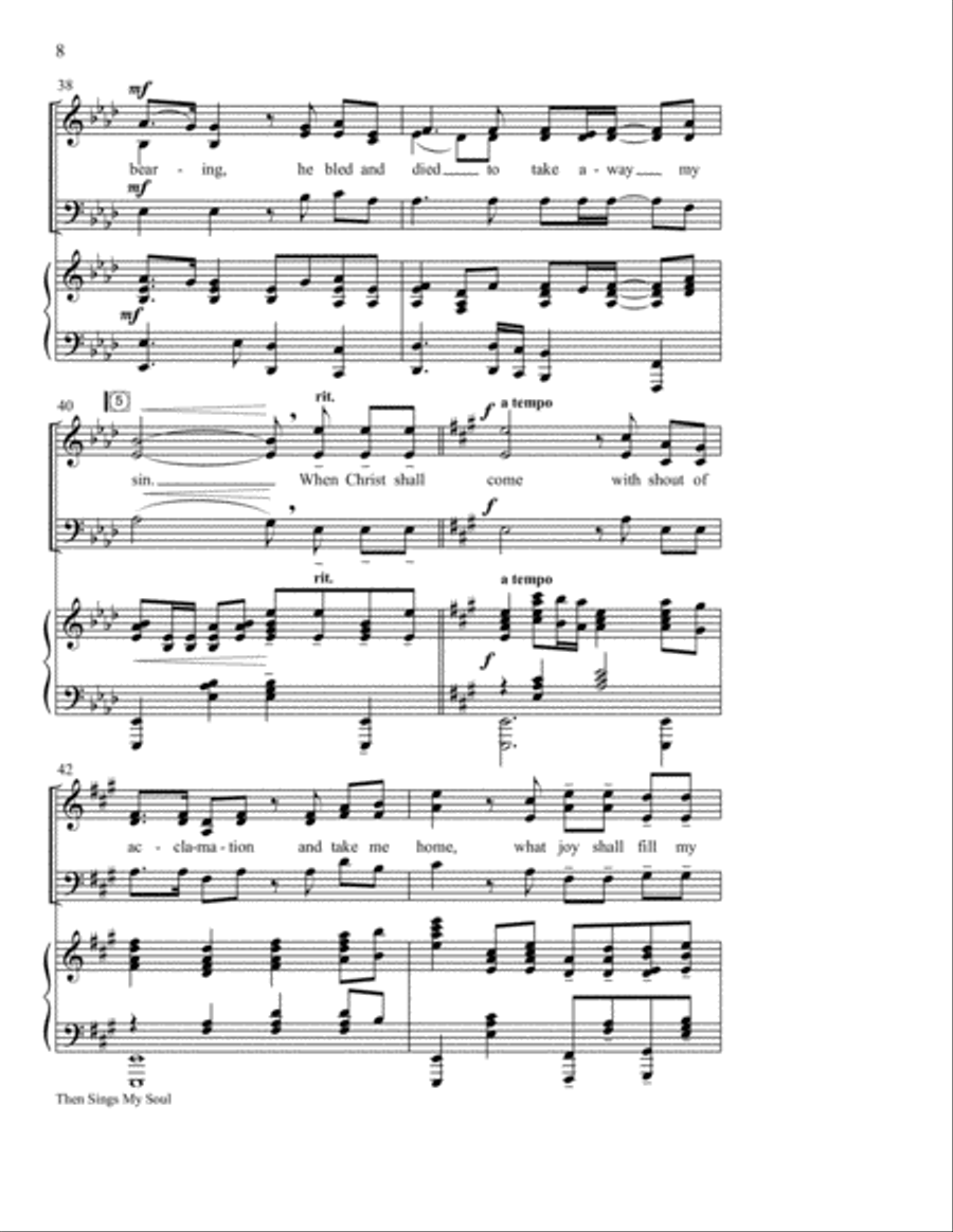 Then Sings My Soul (How Great Thou Art) 3-Part scores gallery preview page 9