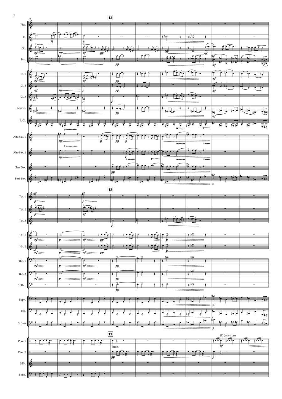 Outdoor Overture Concert Band scores gallery preview page 2