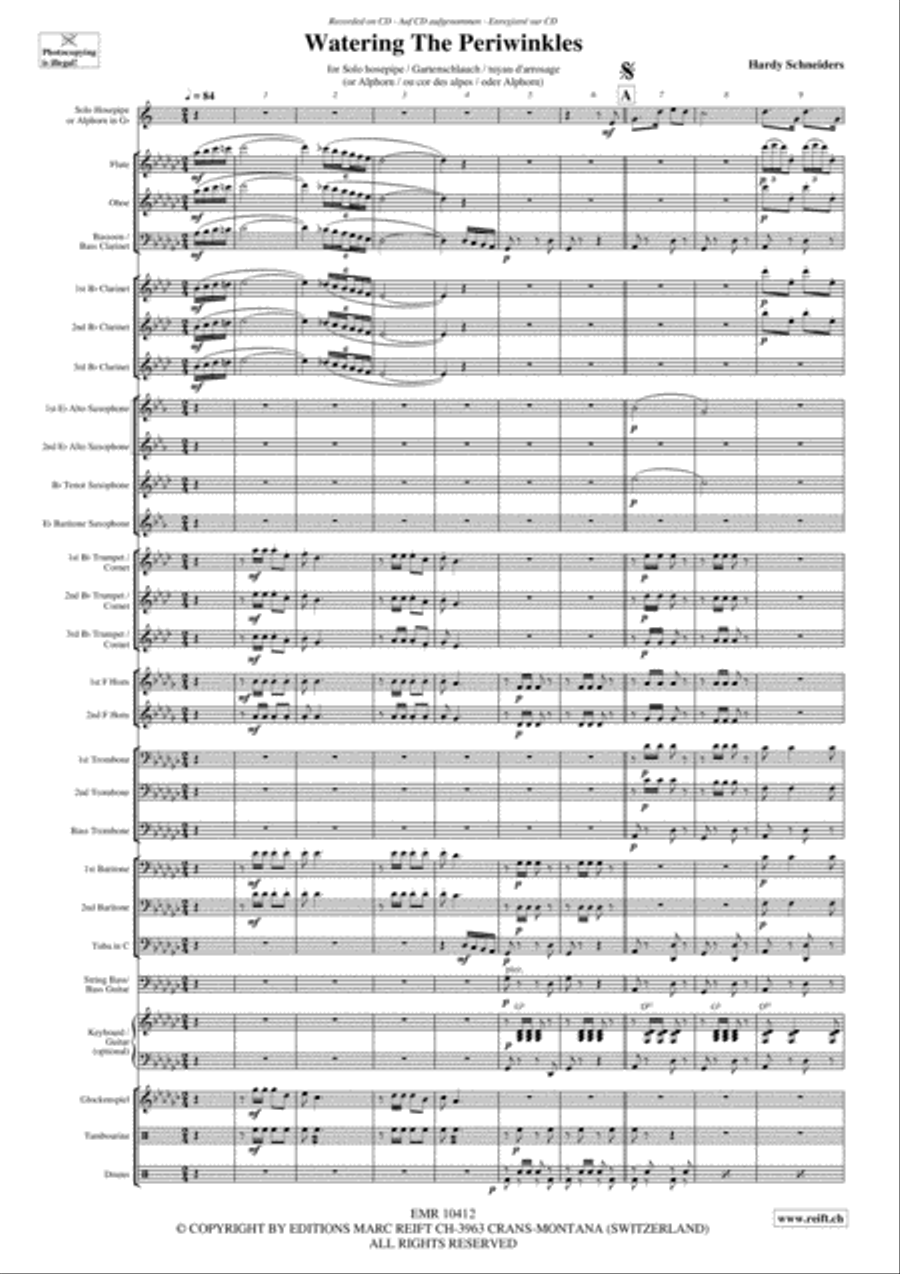 Watering The Periwinkles Watering The Periwinkles Concert Band scores gallery preview page 4