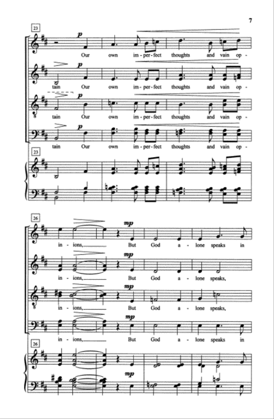 Inward Stillness Divisi scores gallery preview page 6