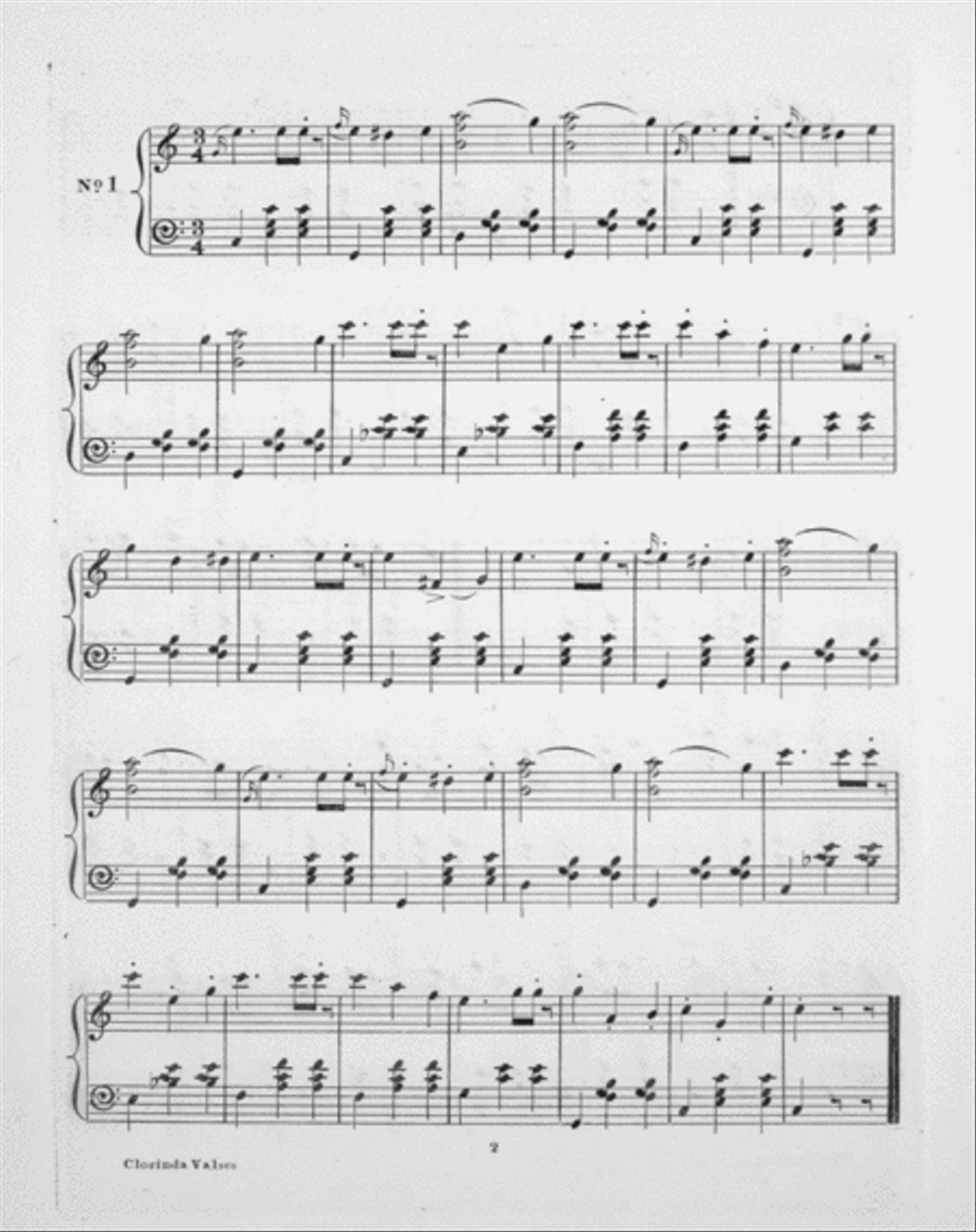 Clorinda. Valses Piano Solo scores gallery preview page 3