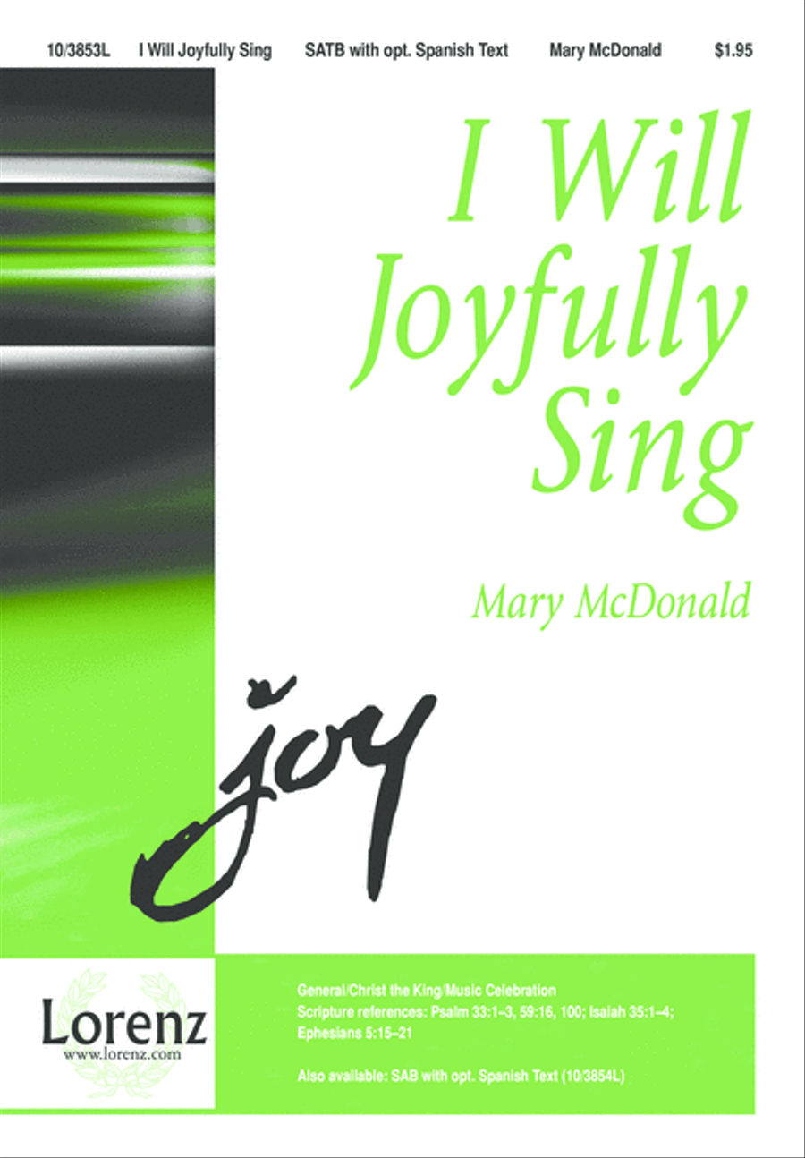 I Will Joyfully Sing 4-Part scores gallery preview page 2